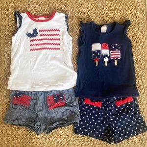 Gymboree July 4th Outfit Bundle